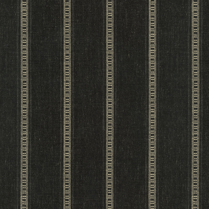 Rancho Stripe Onyx by PK Lifestyles Designer Fabric - 89% polyester, 7% cotton, 4% linen India 50000 Horizontal: 2.62 and Vertical: 0.75 56 - Swanky Fabrics -
