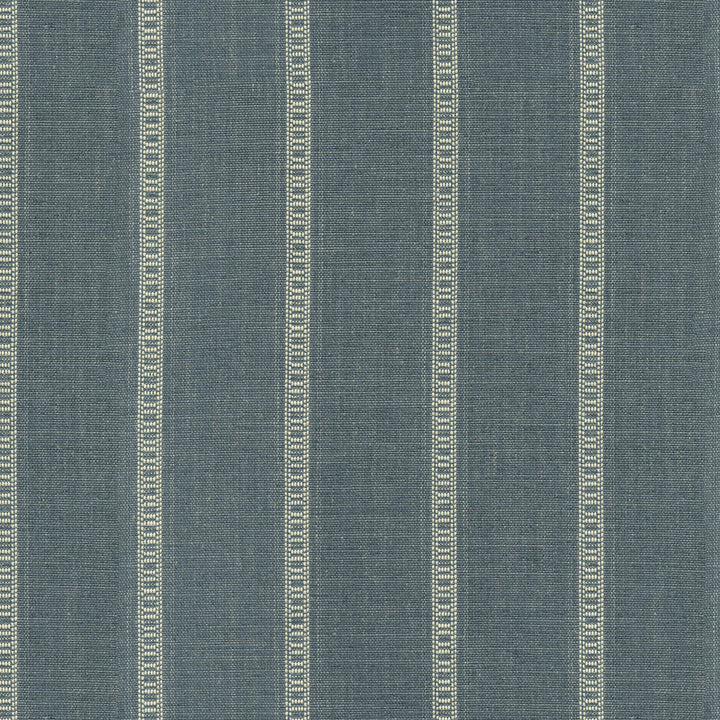 Rancho Stripe Chambray by PK Lifestyles Designer Fabric - 89% polyester, 7% cotton, 4% linen India 50000 Horizontal: 2.62 and Vertical: 0.75 56 - Swanky Fabrics -