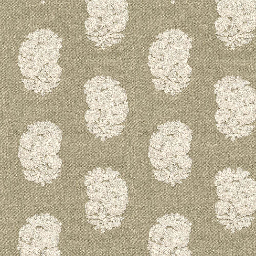 Bodhi Emb Linen by PK Lifestyles Designer Fabric - Base: 52% polyester, 48% cotton EMB: 50% cotton, 50% rayon India 29000 Horizontal: 6.75 and Vertical: 4.75 54 - Swanky Fabrics -