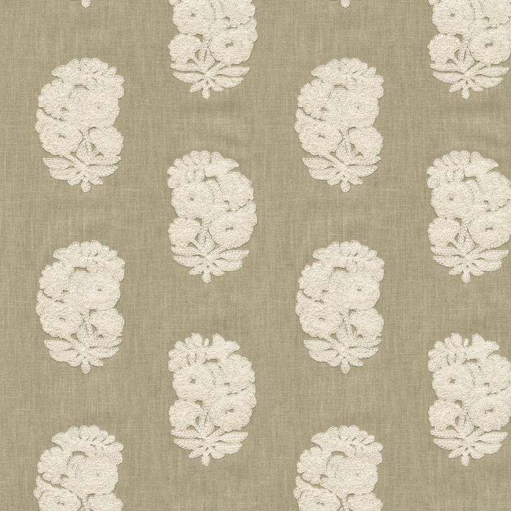 Bodhi Emb Linen by PK Lifestyles Designer Fabric - Base: 52% polyester, 48% cotton EMB: 50% cotton, 50% rayon India 29000 Horizontal: 6.75 and Vertical: 4.75 54 - Swanky Fabrics -
