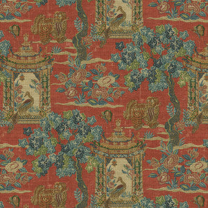 Utopian Garden Persimmon by PK Lifestyles Designer Fabric