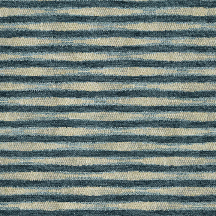 Ebb & Flow Stripe Indigo by PK Lifestyles Designer Fabric - 78% polyester, 22% cotton India 51000 Horizontal: 6.88 and Vertical: 7.37 54 - Swanky Fabrics -