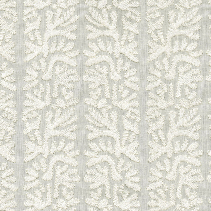 Coral Emb Coconut by PK Lifestyles Designer Fabric - Base: 52% polyester, 48% cotton EMB: 100% cotton India 51000 Horizontal: 7.88 and Vertical: 6.25 53 - Swanky Fabrics -