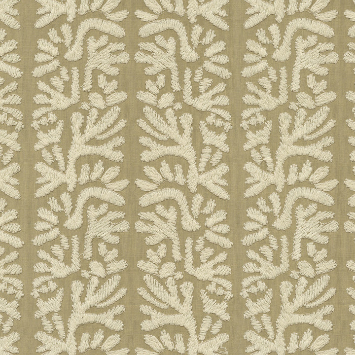 Coral Emb Linen by PK Lifestyles Designer Fabric - Base: 52% polyester, 48% cotton EMB: 100% cotton India 51000 Horizontal: 7.88 and Vertical: 6.25 53 - Swanky Fabrics -