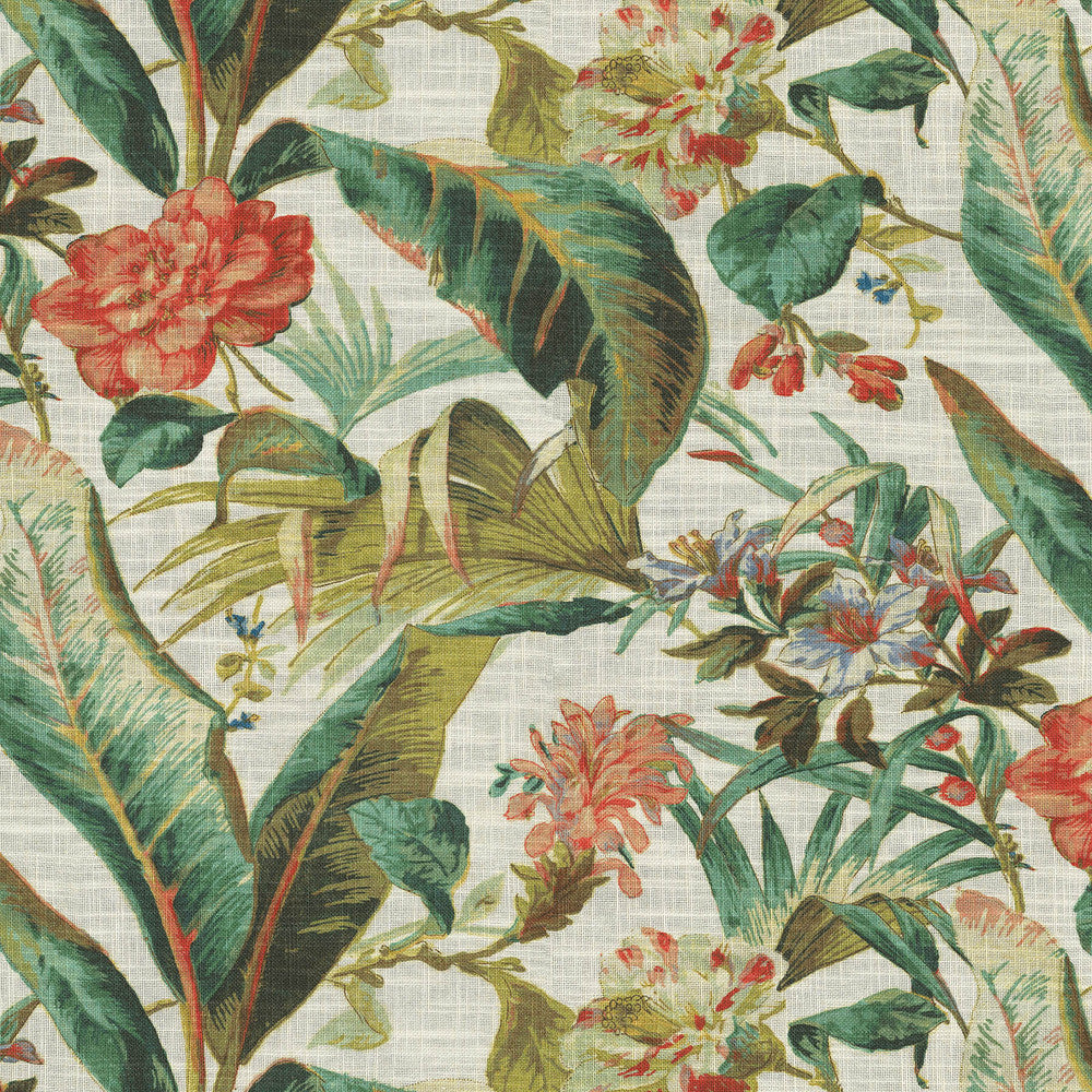 Eternal Bloom Mangrove by PK Lifestyles Designer Fabric - 75% cotton, 25% linen Pakistan 15000 Horizontal: 27 and Vertical: 27 54 - Swanky Fabrics -