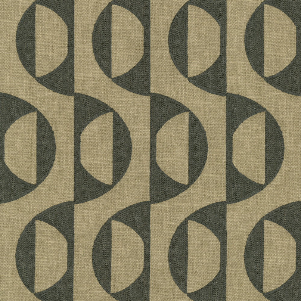 Calder Emb Teak 472121 by PK Lifestyles Designer Fabric Expressionist VI Base: 50% Polyester, 50% Cotton EMB: 100% Viscose India 51000 H: 3.25, V: 9 54 - Swanky Fabrics -