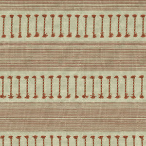Fringe Stripe Emb Coral 472221 by PK Lifestyles Designer Fabric