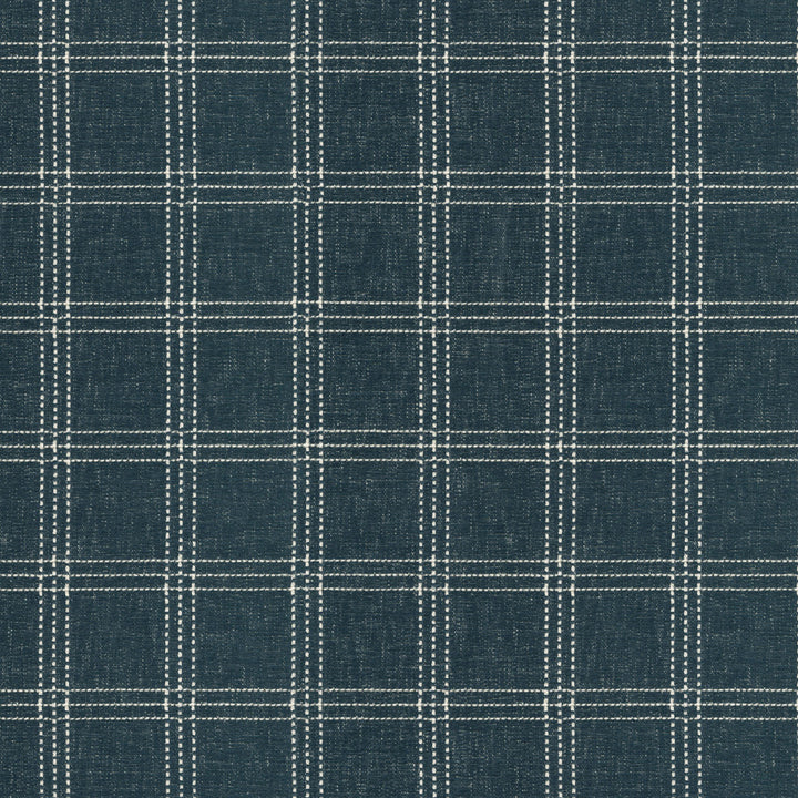 Catalina Check Indigo 472265 by PK Lifestyles Designer Fabric Cozy Life VIII 83% Polyester, 17% Cotton India 51000 H: 2.25, V: 2 56 - Swanky Fabrics -