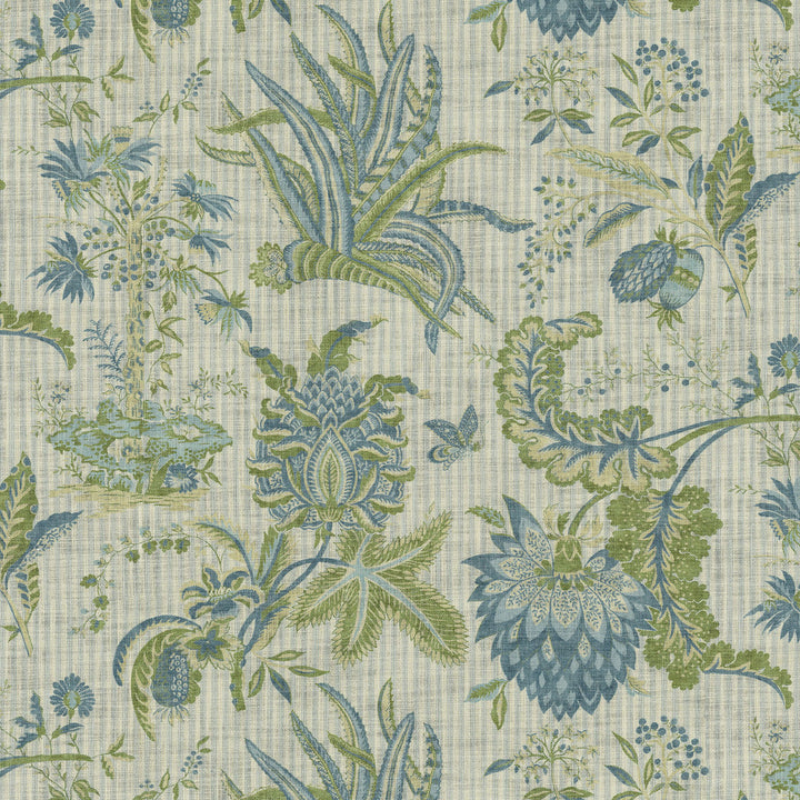 Storied Past Aquatic 472601 by PK Lifestyles Designer Fabric Cultural Exchange IX 100% Cotton Pakistan 51000 H: 27, V: 25.25 54 - Swanky Fabrics -