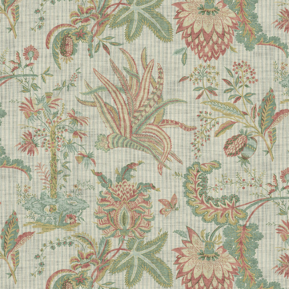Storied Past Rosewater 472603 by PK Lifestyles Designer Fabric Cultural Exchange IX 100% Cotton Pakistan 51000 H: 27, V: 25.25 54 - Swanky Fabrics -