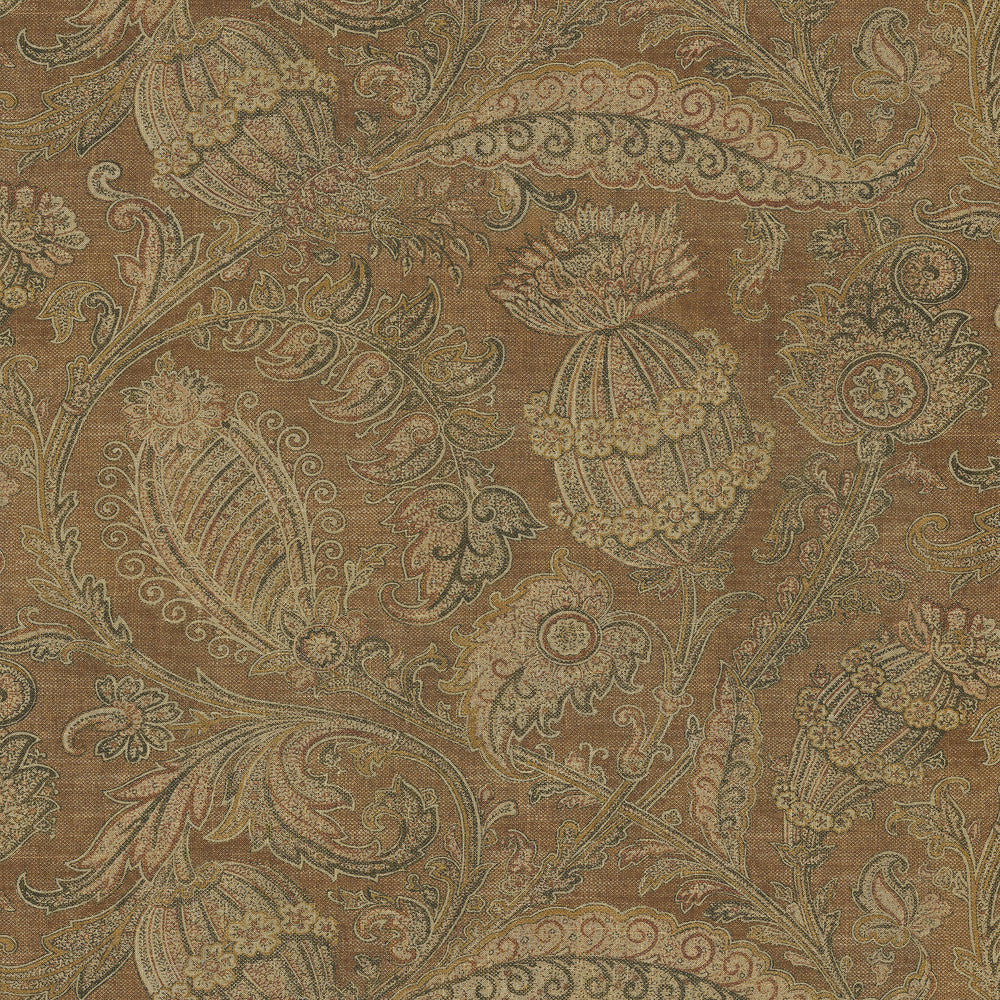 Loggia Caffe 472631 by PK Lifestyles Designer Fabric History Retold VIII 555 Linen, 45% Rayon Pakistan 50000 H: 27, V: 25.25 54 - Swanky Fabrics -