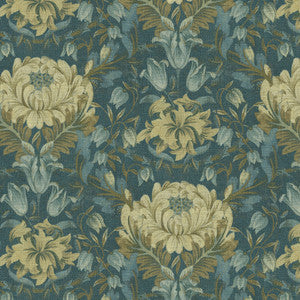 Garden Ornament Indigo 472701 by PK Lifestyles Designer Fabric