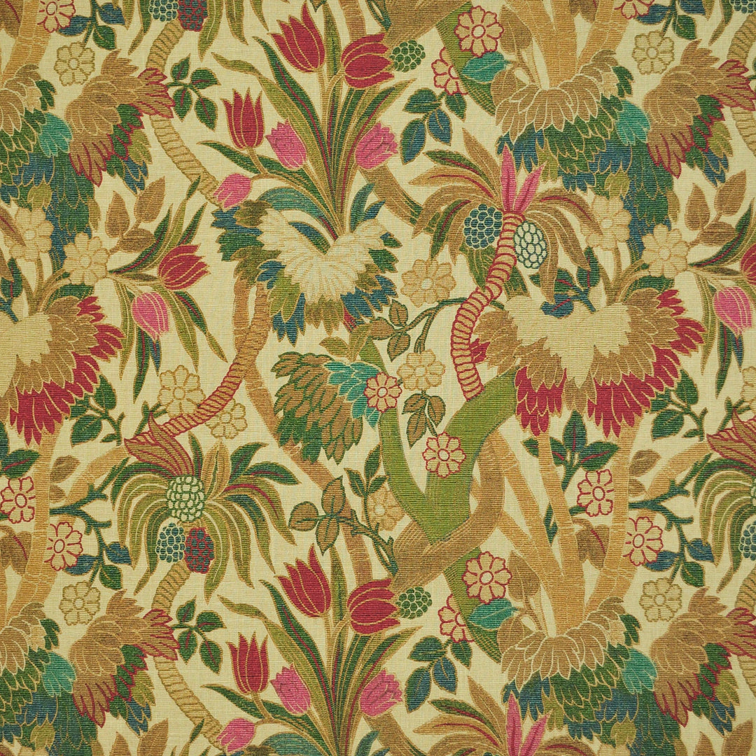 Ines Teaberry 472910 by PKL Studio Designer Fabric - 55% Linen 45% Rayon Pakistan 50000 Horizontal: 27.000" and Vertical: 25.250" 54 - Swanky Fabrics -