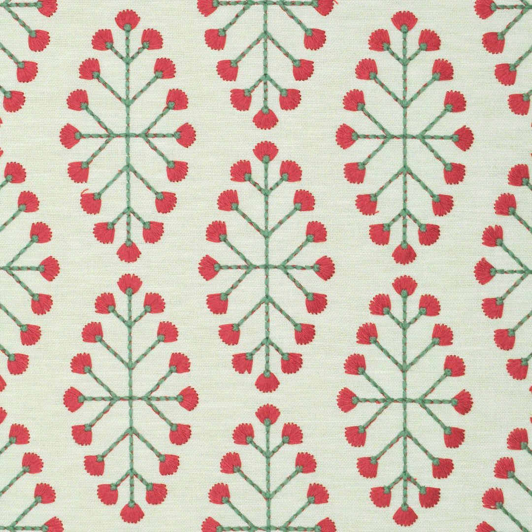 Allium Emb Blossom 472980 by PKL Studio Designer Fabric - BASE:71% Polyester 29% Cotton EMB:100% Viscose India 51000 Horizontal: 6.500" and Vertical: 6.250" 52 - Swanky Fabrics -