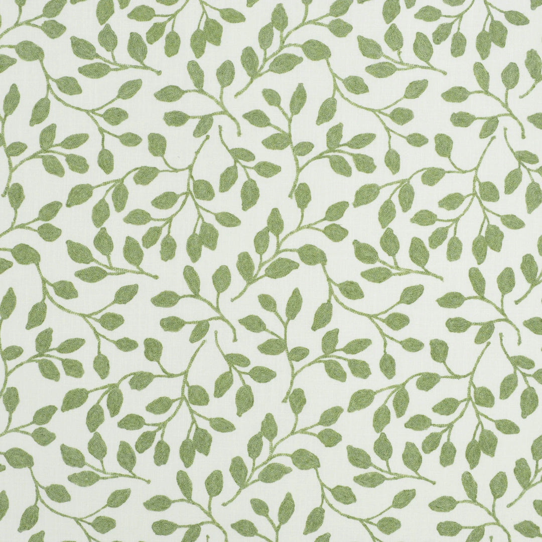 Jayden Vine Emb Stem 473100 by PKL Studio Designer Fabric - Base:52% Cotton 48% Polyester Embroid:60% Polyester 25% Cotton 15% Linen India 51000 Horizontal: 13.250" and Vertical: 9.125" 53 - Swanky Fabrics -