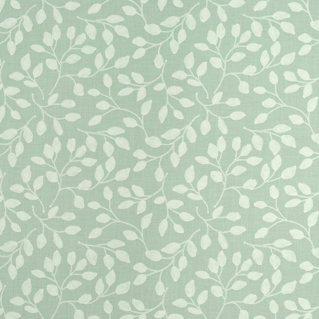 Jayden Vine Emb Mist 473101 by PKL Studio Designer Fabric - Base:52% Cotton 48% Polyester Embroid:60% Polyester 25% Cotton 15% Linen India 51000 Horizontal: 13.250" and Vertical: 9.125" 53 - Swanky Fabrics -