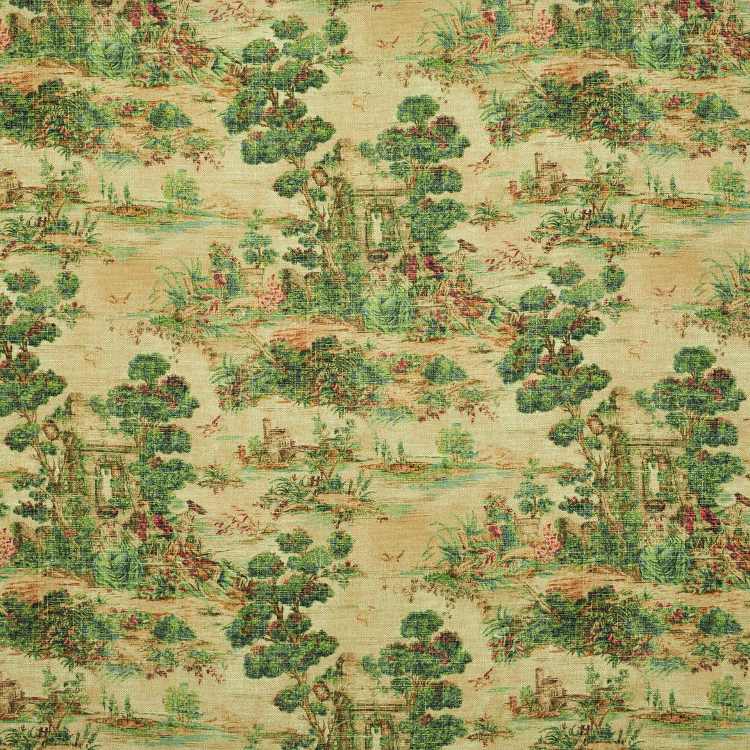 Provencal Spruce 473200 by PKL Studio Designer Fabric - 75% Cotton 25% Linen Pakistan 15000 Horizontal: 13.500" and Vertical: 25.250" 54 - Swanky Fabrics -