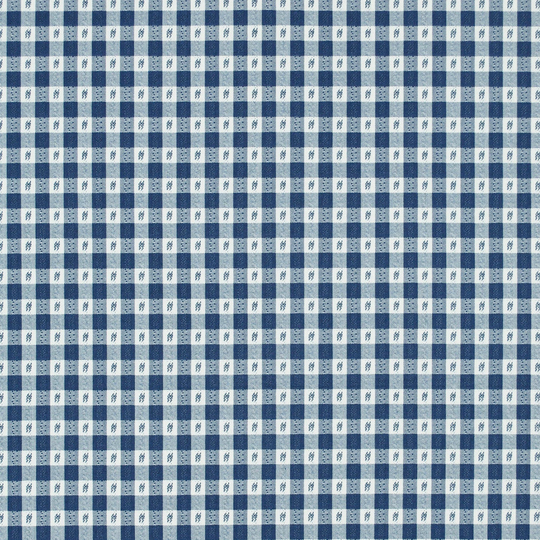 Rosalie Check Cobalt 473261 by PKL Studio Designer Fabric - 100% Cotton India 40000 Horizontal: .750" and Vertical: .750" 54 - Swanky Fabrics -