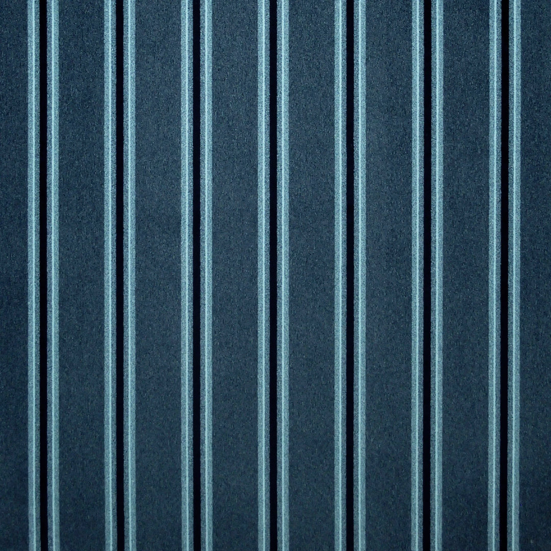 Velveteen Stripe Indigo 480831 by PKL Studio Designer Fabric - 100% Polyester India 51000 Horizontal: 1.750" and Vertical: .000" 54 - Swanky Fabrics -