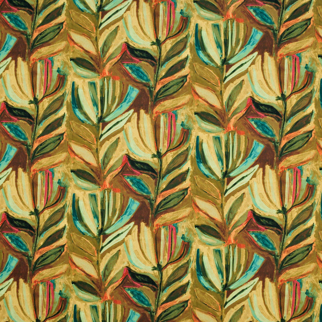Tulip Impressions Java 480843 by PKL Studio Designer Fabric - 100% Cotton India 11000 Horizontal: 13.500" and Vertical: 12.625" 55 - Swanky Fabrics -