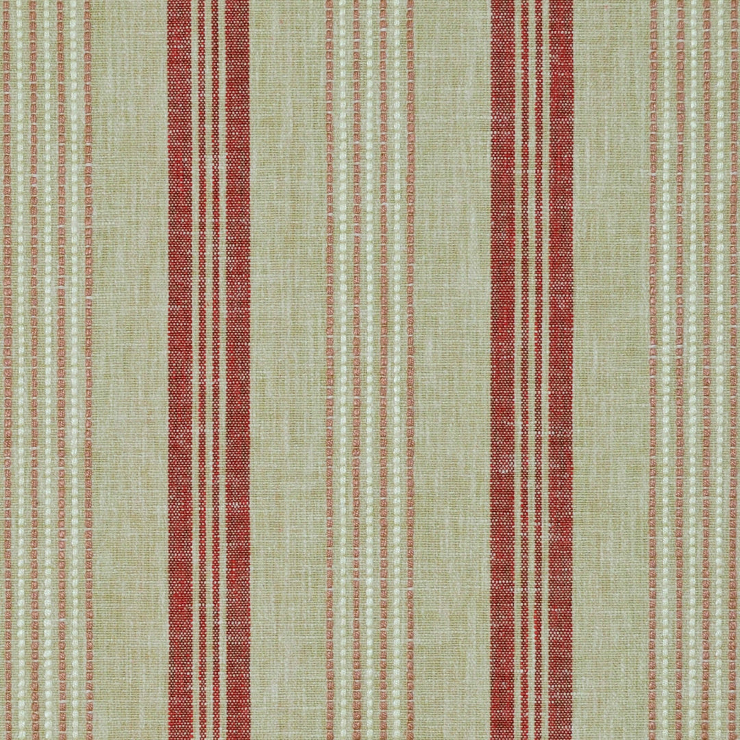 Hardwick Stripe Barn Red 480882 by PKL Studio Designer Fabric - 39% Polyester 38% Cotton 16% Rayon 7% Linen India 51000 Horizontal: 4.500" and Vertical: .125" 55 - Swanky Fabrics -
