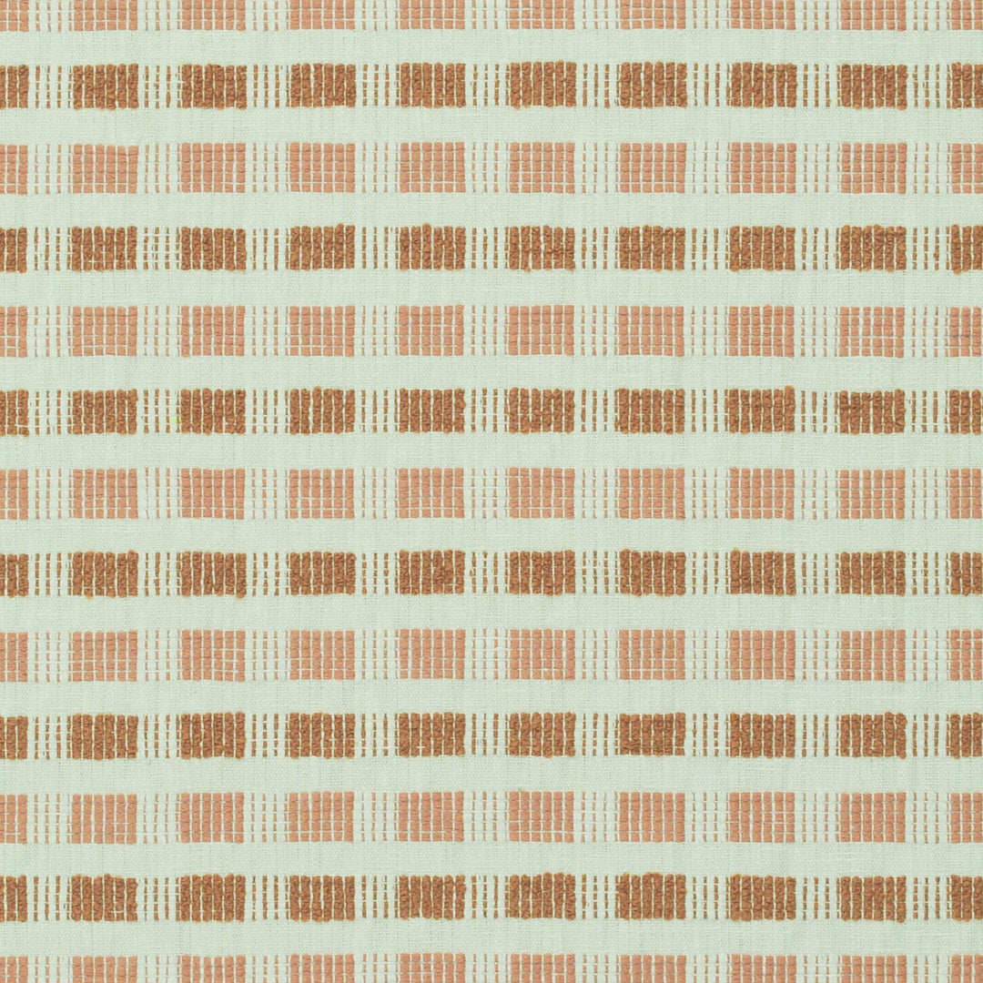 Block Party Coral 480891 by PKL Studio Designer Fabric - 54% Cotton 46% Recycled Polyester India 51000 Horizontal: 1.300" and Vertical: 2.000" 54 - Swanky Fabrics -
