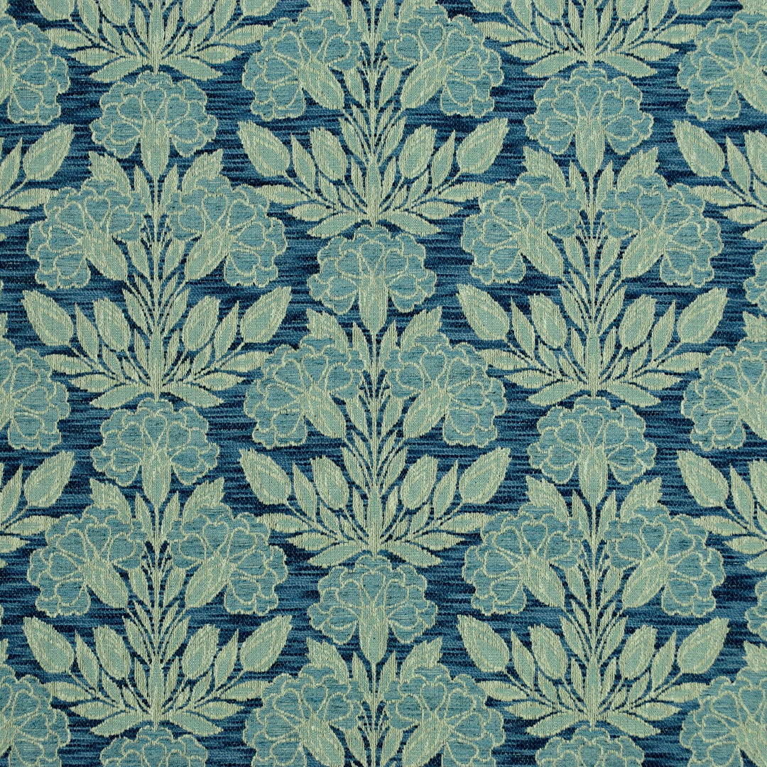 New Blooms Lapis 480921 by PKL Studio Designer Fabric - 84% Polyester 14% Cotton 2% Linen India 51000 Horizontal: 13.500" and Vertical: 10.000" 55 - Swanky Fabrics -