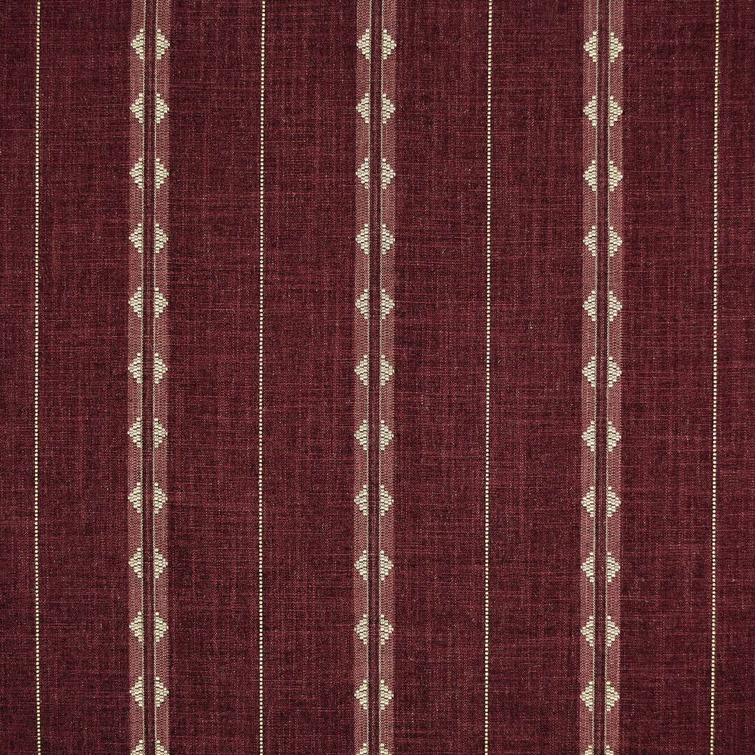 Westward Stripe Raisin 480931 by PKL Studio Designer Fabric - 89% Polyester 7% Cotton 4% Linen India 51000 Horizontal: 8.000" and Vertical: 2.000" 55 - Swanky Fabrics -