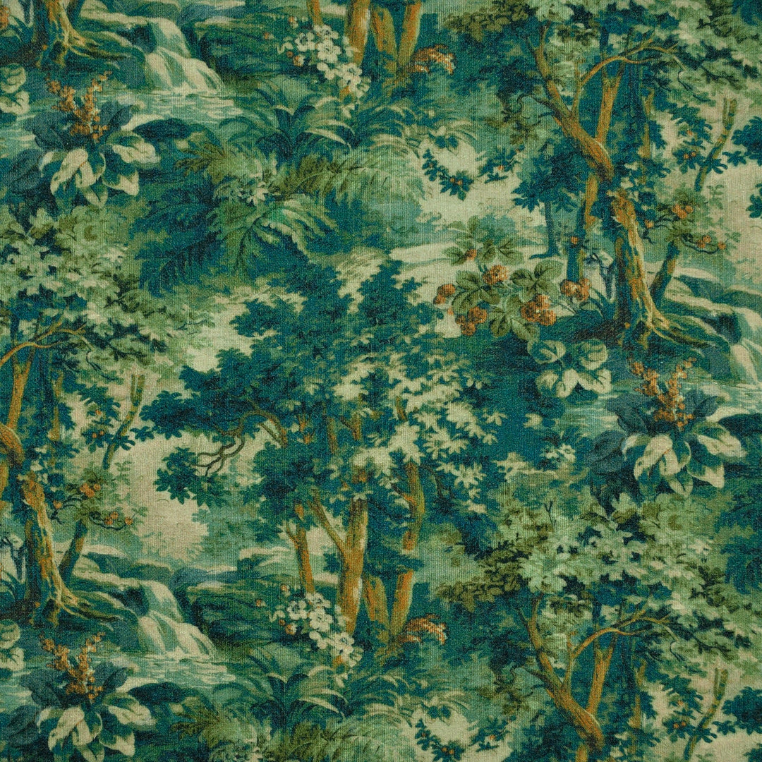 Pastoralist Forest 481012 by PKL Studio Designer Fabric - 90% Polyester 10% Linen China 51000 Horizontal: 27.000" and Vertical: 27.000" 54 - Swanky Fabrics -