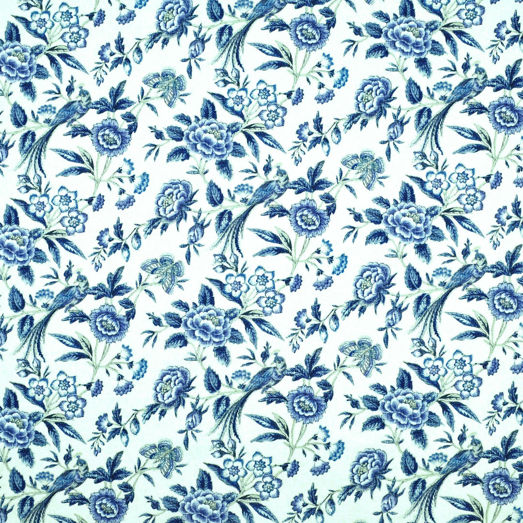 Amalie Porcelain 481133 by PKL Studio Designer Fabric - 100% Cotton Pakistan 51000 Horizontal: 13.500" and Vertical: 12.600" 54 - Swanky Fabrics -