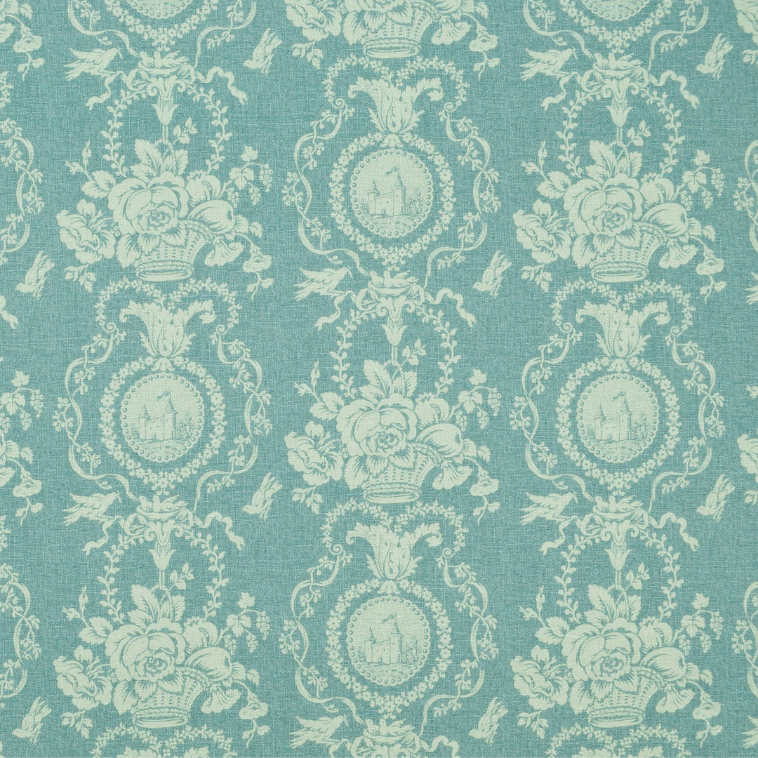 Chalet Elegante Washed Denim 481142 by PKL Studio Designer Fabric - 100% Cotton Pakistan 51000 Horizontal: 6.750" and Vertical: 13.500" 54 - Swanky Fabrics -