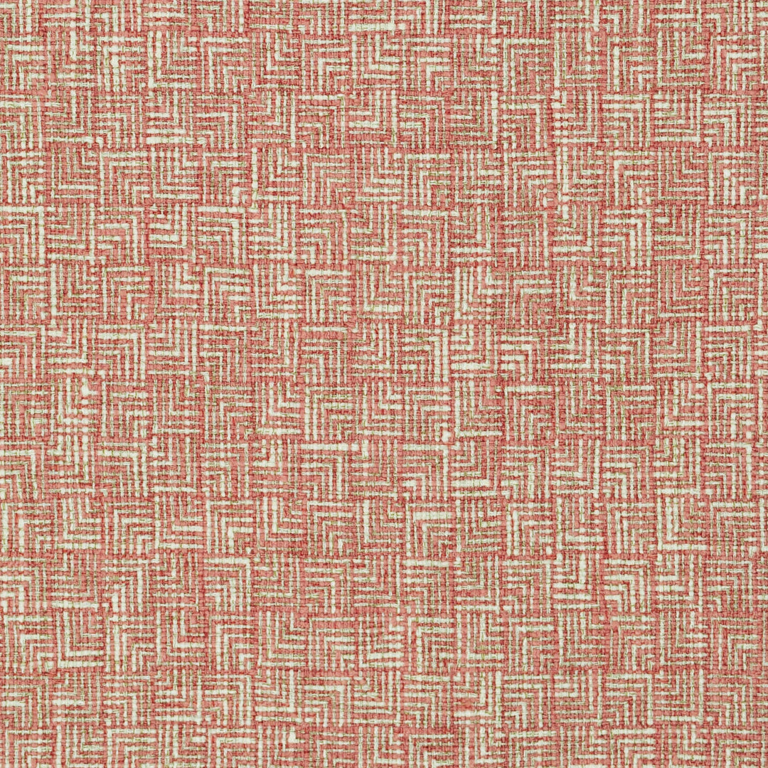 Tessera Coral 481164 by PKL Studio Designer Fabric - 100% Polyester Back:100% Acrylic China 51000 Horizontal: .800" and Vertical: .800" 54 - Swanky Fabrics -