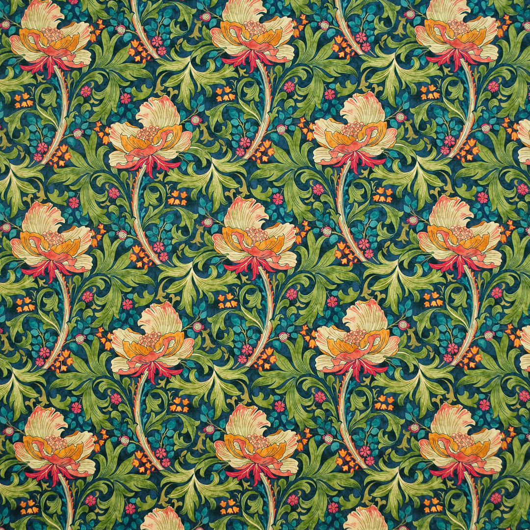 Floral Fete Jewel 481210 by PKL Studio Designer Fabric - 100% Cotton Peru 20000 Horizontal: 13.500" and Vertical: 13.500" 55 - Swanky Fabrics -