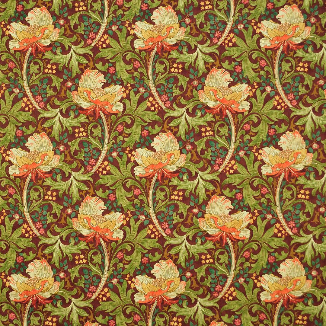 Floral Fete Raisin 481211 by PKL Studio Designer Fabric - 100% Cotton Peru 20000 Horizontal: 13.500" and Vertical: 13.500" 55 - Swanky Fabrics -