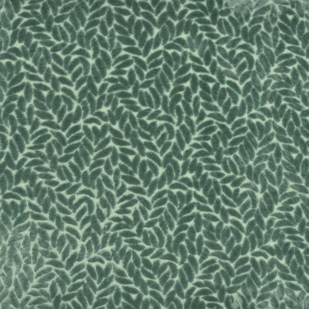 Luxe Leaf Lagoon 481621 by PKL Studio Designer Fabric - 100% Polyester Back:100% Polyester China 51000 Horizontal: 5.500" and Vertical: 4.500" 56 - Swanky Fabrics -