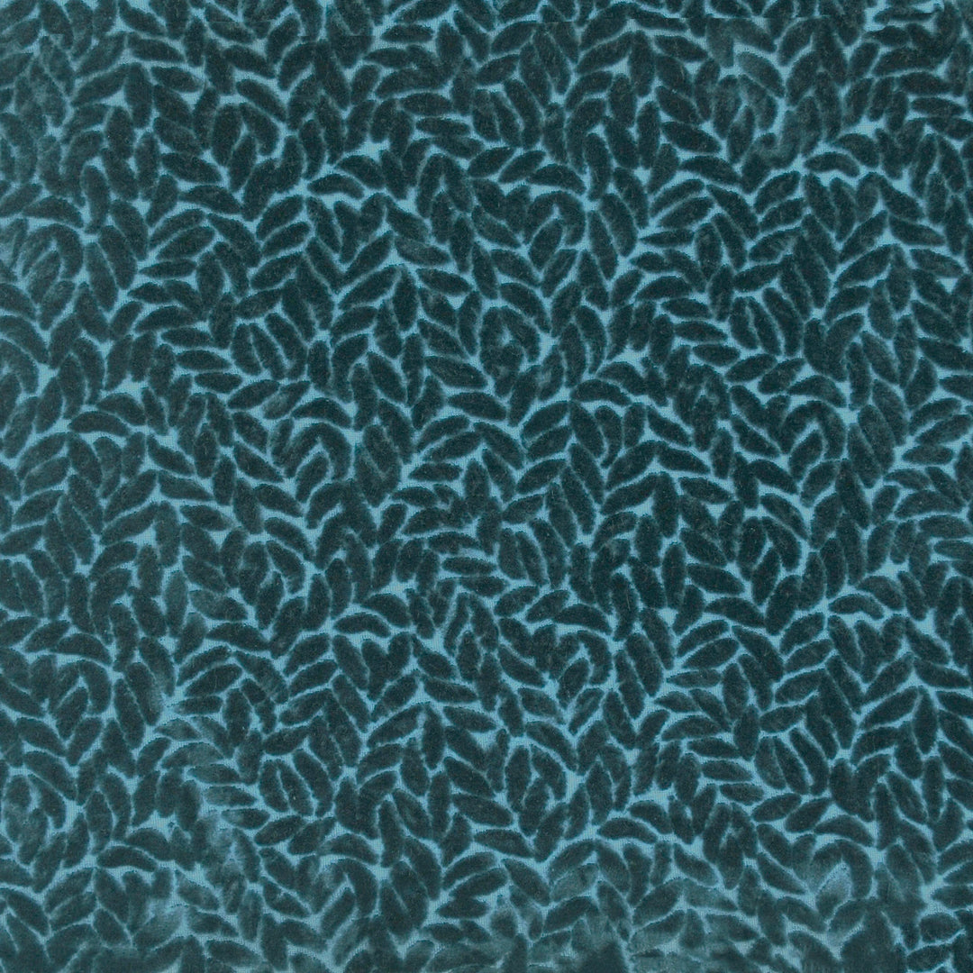 Luxe Leaf Indigo 481623 by PKL Studio Designer Fabric - 100% Polyester Back:100% Polyester China 51000 Horizontal: 5.500" and Vertical: 4.500" 56 - Swanky Fabrics -