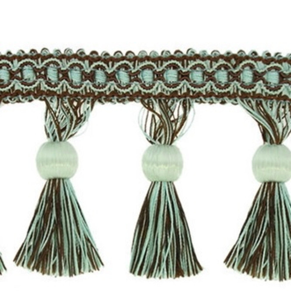 Vera Col. 940 Espresso by Europatex Designer Fabric Vera 50% Polyester / 50% Rayon H: 2" 3.75 inches - Swanky Fabrics -