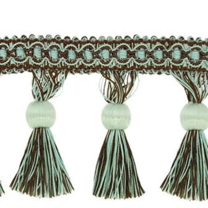 Vera Col. 940 Espresso by Europatex Designer Fabric Vera 50% Polyester / 50% Rayon H: 2" 3.75 inches - Swanky Fabrics -