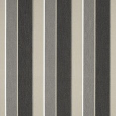 4888 Clinton Granite by Sunbrella Designer Fabric Awning Fabrics > SunbrellaÂ® Stripes 100% Acrylic USA or Imported 8.95" 46" - Swanky Fabrics -