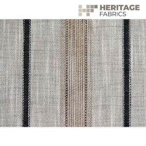 Trafalgar Stripe Peppercorn by Roth & Tompkins Designer Fabric