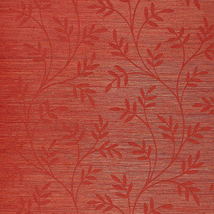 Celeste Vine Red 5000512 by Schumacher Designer Wallpaper