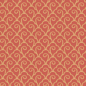 Scallop Filigree Lacquer 5001053 by Schumacher Designer Wallcovering
