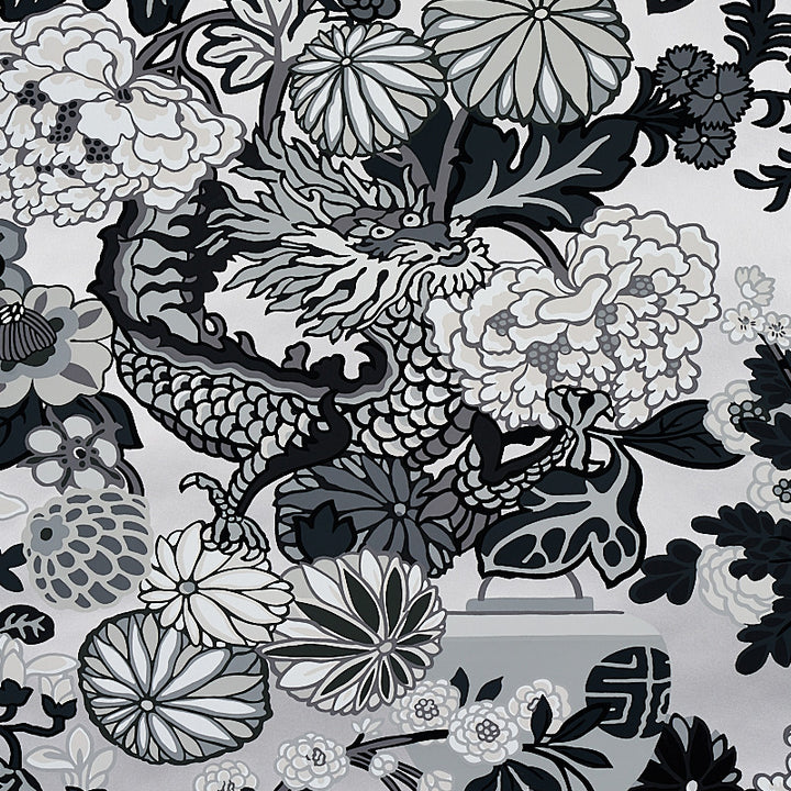 Chiang Mai Dragon Smoke 5001066 by Schumacher Wallcovering Schumacher Wallcovering Chiang Mai Dragon Smoke 5001066Wallcovering Paper UNITED STATES OF AMERICA </p><p>Repeat: H: HORZ. 27" (69CM) , V: VERT. 45 3/4" (116CM) 27 - Fabric Carolina -