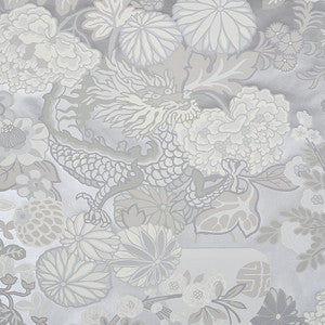Chiang Mai Dragon Limestone 5001068 by Schumacher Designer Wallcovering