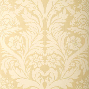 Rozzano Damask Wheat 5003741 by Schumacher Designer Wallcovering
