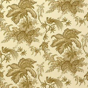 Coconut Grove Parchment 5004054 by Schumacher Designer Wallcovering