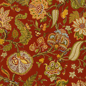Chalfont Paprika 5004201 by Schumacher Designer Wallcovering