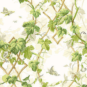 Leafy Arbor Leaf 5004493 by Schumacher Designer Wallcovering