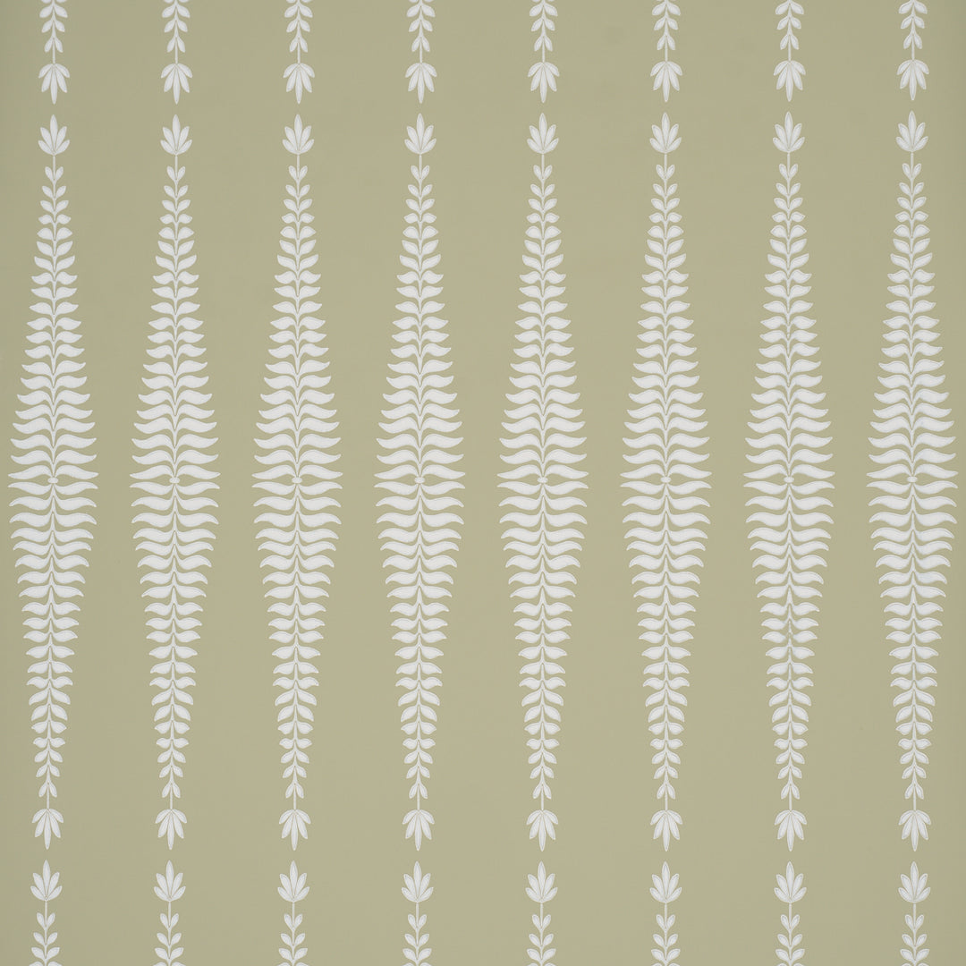Fern Tree Olive 5005077 by Schumacher Designer Wallcovering