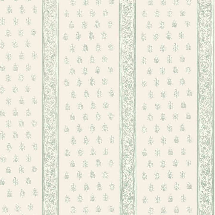 Katsura Stripe Water Blue 5005202 by Schumacher Designer Wallpaper JAIPUR / HAND BLOCK PRINTS Paper 0 INDIA </p><p>Repeat: Horizontal: and Vertical: 18" (46CM) 27 - Swanky Fabrics -